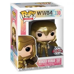 Gametraders Blacktown Wonder Woman: 1984 - Wonder Woman Power Pose Gold Chrome US Exclusive Pop! Vinyl Pop Vinyls