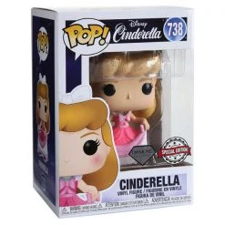Gametraders Rouse Hill Pop Vinyls Cinderella - Cinderella Pink Dress Diamond Glitter US Exclusive Pop! Vinyl