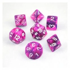 Gametraders Rouse Hill Board Games CHX 27457 Festive Violet/white 7-Die Set