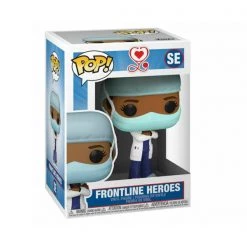 Gametraders Rouse Hill Pop Vinyls Pop! Heroes - Front Line Worker Female #1 Blue Pop! Vinyl