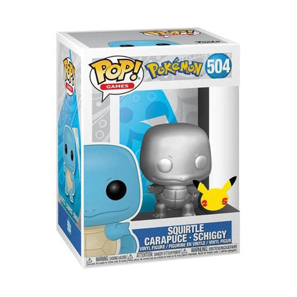 Gametraders Rouse Hill Pokemon - Squirtle Silver Metallic 25th Anniversary US Exclusive Pop! Vinyl 4 Gametraders Rouse Hill Pokemon - Squirtle Silver Metallic 25th Anniversary US Exclusive Pop! Vinyl