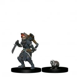 Gametraders Blacktown Dungeons & Dragons Wardlings - Girl Rogue & Badger Pre-Painted Minis