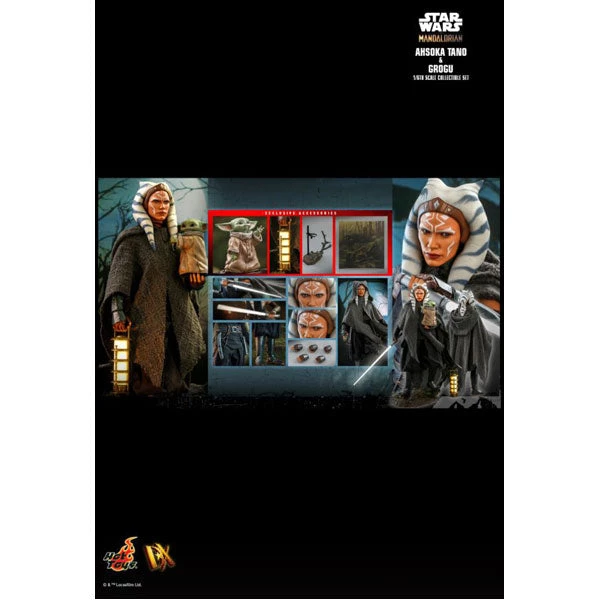 Gametraders Rouse Hill Collectables Star Wars: The Mandalorian - Ahsoka Tano And Grogu 1:6 Scale 12" Action Figure Set 13 Gametraders Rouse Hill Collectables Star Wars: The Mandalorian - Ahsoka Tano And Grogu 1:6 Scale 12" Action Figure Set