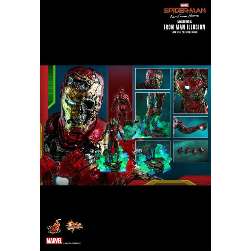 Gametraders Rouse Hill Spiderman: Far From Home - Mysterios Iron ManIllusion 1:6 Scale 12" Action Figure Collectables 10 Gametraders Rouse Hill Spiderman: Far From Home - Mysterios Iron ManIllusion 1:6 Scale 12" Action Figure Collectables