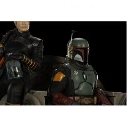 Gametraders Rouse Hill Star Wars: The Mandalorian - Boba Fett & Fennec Shand On Throne Deluxe 1:10 Scale Statue Collectables