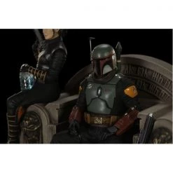 Gametraders Rouse Hill Star Wars: The Mandalorian - Boba Fett & Fennec Shand On Throne Deluxe 1:10 Scale Statue Collectables