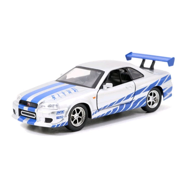 Gametraders Rouse Hill Fast And Furious - 2002 Nissan Skyline GTR R34 Silver 1:32 Scale Hollywood Ride 3 Gametraders Rouse Hill Fast And Furious - 2002 Nissan Skyline GTR R34 Silver 1:32 Scale Hollywood Ride