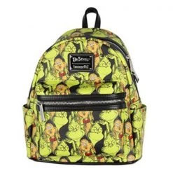 Gametraders Rouse Hill Loungefly - Dr Seuss - The Grinch & Max All-Over Print US Exclusive Mini Backpack