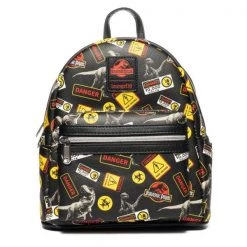 Gametraders Rouse Hill Loungefly - Jurassic Park - Warning Signs US Exclusive Mini Backpack