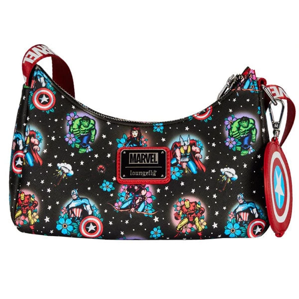 Gametraders Rouse Hill Loungefly - Marvel Comics - Avengers Floral Tattoo Shoulder Bag 3 Gametraders Rouse Hill Loungefly - Marvel Comics - Avengers Floral Tattoo Shoulder Bag
