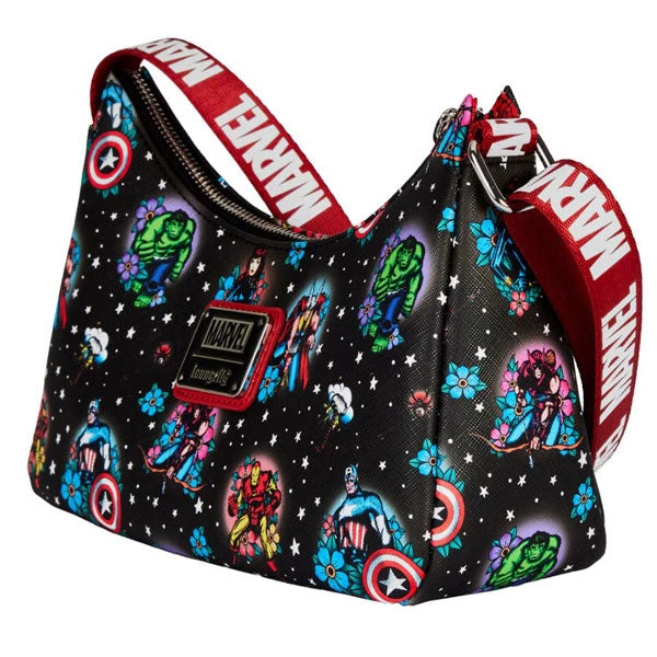 Gametraders Rouse Hill Loungefly - Marvel Comics - Avengers Floral Tattoo Shoulder Bag 4 Gametraders Rouse Hill Loungefly - Marvel Comics - Avengers Floral Tattoo Shoulder Bag