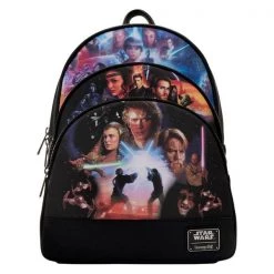 Gametraders Rouse Hill Loungefly - Star Wars - Prequel Trilogy Triple Pocket Mini Backpack