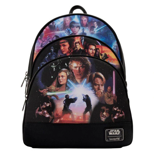 Gametraders Rouse Hill Loungefly - Star Wars - Prequel Trilogy Triple Pocket Mini Backpack 3 Gametraders Rouse Hill Loungefly - Star Wars - Prequel Trilogy Triple Pocket Mini Backpack