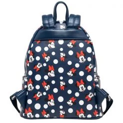 Gametraders Rouse Hill Loungefly - Disney - Minnie Mouse Polka Dots Navy Mini Backpack
