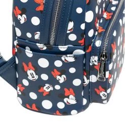 Gametraders Rouse Hill Loungefly - Disney - Minnie Mouse Polka Dots Navy Mini Backpack