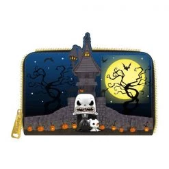 Gametraders Rouse Hill Loungefly - The Nightmare Before Christmas - Jack Skellington House Pop! Glow Zip Purse