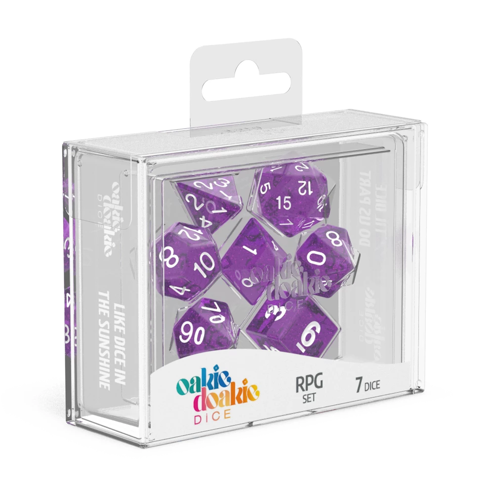 Gametraders Rouse Hill Oakie Doakie Dice RPG Speckled - Purple 3 Gametraders Rouse Hill Oakie Doakie Dice RPG Speckled - Purple