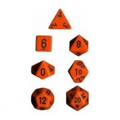 Gametraders Rouse Hill CHX 25403 Opaque Polyhedral Orange/black 7-Die Set