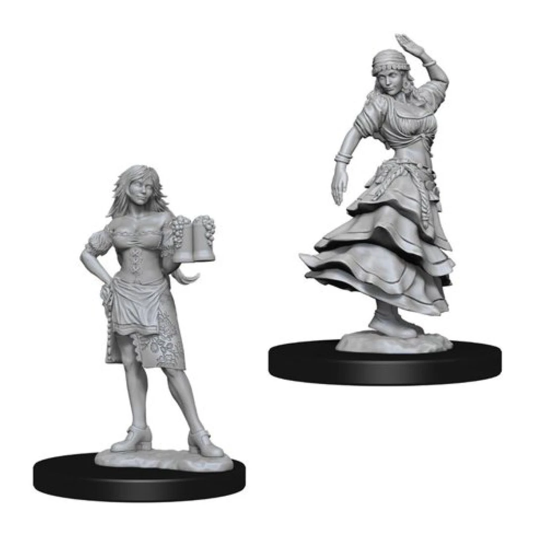 Gametraders Rouse Hill Dungeons & Dragons Pathfinder Deep Cuts Unpainted Minis Bartender/Dancing Girl 4 Gametraders Rouse Hill Dungeons & Dragons Pathfinder Deep Cuts Unpainted Minis Bartender/Dancing Girl