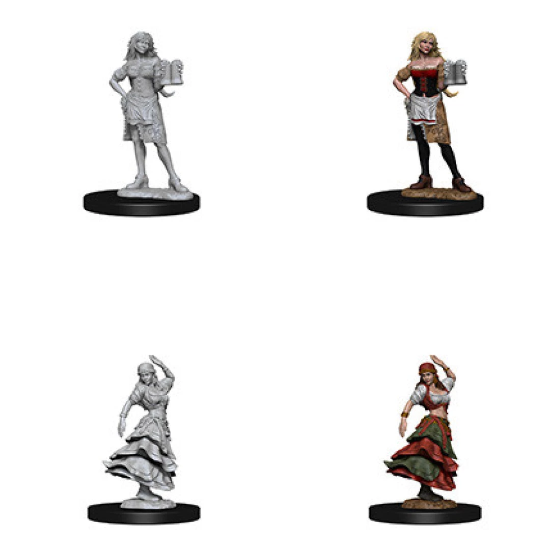 Gametraders Rouse Hill Dungeons & Dragons Pathfinder Deep Cuts Unpainted Minis Bartender/Dancing Girl 3 Gametraders Rouse Hill Dungeons & Dragons Pathfinder Deep Cuts Unpainted Minis Bartender/Dancing Girl