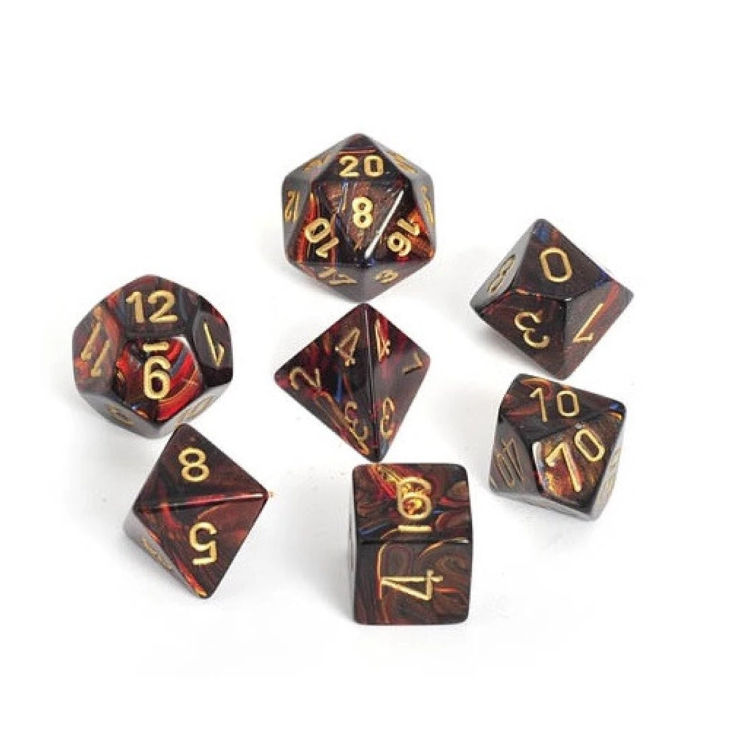 Gametraders Rouse Hill CHX 27419 Scarab Blue Blood /gold 7-Die Set Board Games 3 Gametraders Rouse Hill CHX 27419 Scarab Blue Blood /gold 7-Die Set Board Games