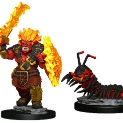 Gametraders Rouse Hill Wardlings - Fire Orc & Centipede Pre-Painted Mini Dungeons & Dragons