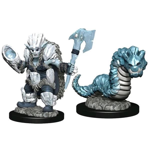 Gametraders Rouse Hill Wardlings - Ice Orc & Ice Worm Pre-Painted Mini Dungeons & Dragons 3 Gametraders Rouse Hill Wardlings - Ice Orc & Ice Worm Pre-Painted Mini Dungeons & Dragons