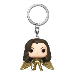 Gametraders Blacktown Wonder Woman: 1984 - Wonder Woman Gold No Helmet Pocket Pop! Keychain