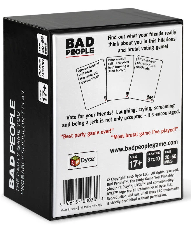 Gametraders Rouse Hill Board Games Bad People Base Game 4 Gametraders Rouse Hill Board Games Bad People Base Game