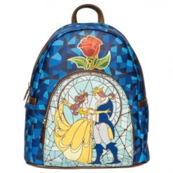Gametraders Rouse Hill Loungefly - Beauty And The Beast - Stain Glass US Exclusive Mini Backpack