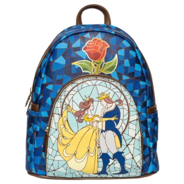Gametraders Rouse Hill Loungefly - Beauty And The Beast - Stain Glass US Exclusive Mini Backpack 3 Gametraders Rouse Hill Loungefly - Beauty And The Beast - Stain Glass US Exclusive Mini Backpack