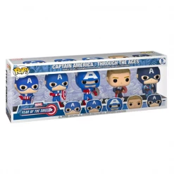 Gametraders Rouse Hill Captain America - Through The Ages Year Of The Shield US Exclusive Pop! Vinyl 5-Pack
