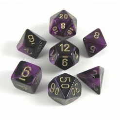 Gametraders Rouse Hill CHX 26440 Gemini Black-Purple/gold 7-Die Set