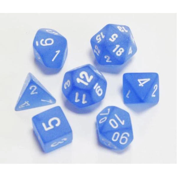 Gametraders Rouse Hill CHX 27406 Frosted Blue/white 7-Die Set 3 Gametraders Rouse Hill CHX 27406 Frosted Blue/white 7-Die Set