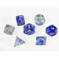 Gametraders Rouse Hill Board Games CHX 27466 Nebula Dark Blue/white 7-Die Set