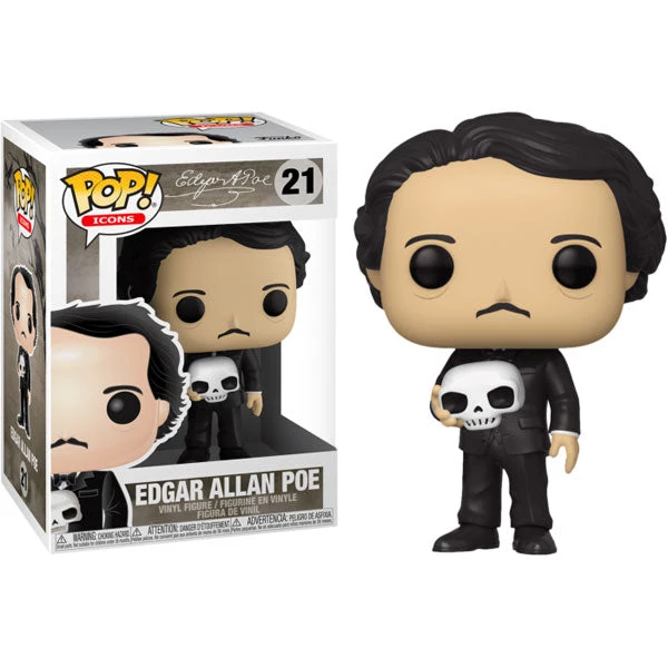 Gametraders Rouse Hill Icons - Edgar Allan Poe With Skull Pop! Vinyl Pop Vinyls 5 Gametraders Rouse Hill Icons - Edgar Allan Poe With Skull Pop! Vinyl Pop Vinyls