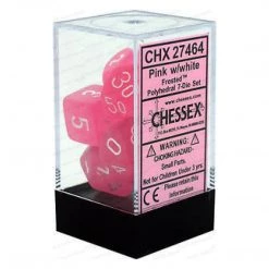 Gametraders Rouse Hill CHX 27464 Frosted Pink/white 7-Die Set Board Games 5 Gametraders Rouse Hill CHX 27464 Frosted Pink/white 7-Die Set Board Games