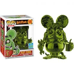 Gametraders Rouse Hill Pop Vinyls SDCC 2019 - Rat Fink Green Chrome Pop Vinyl