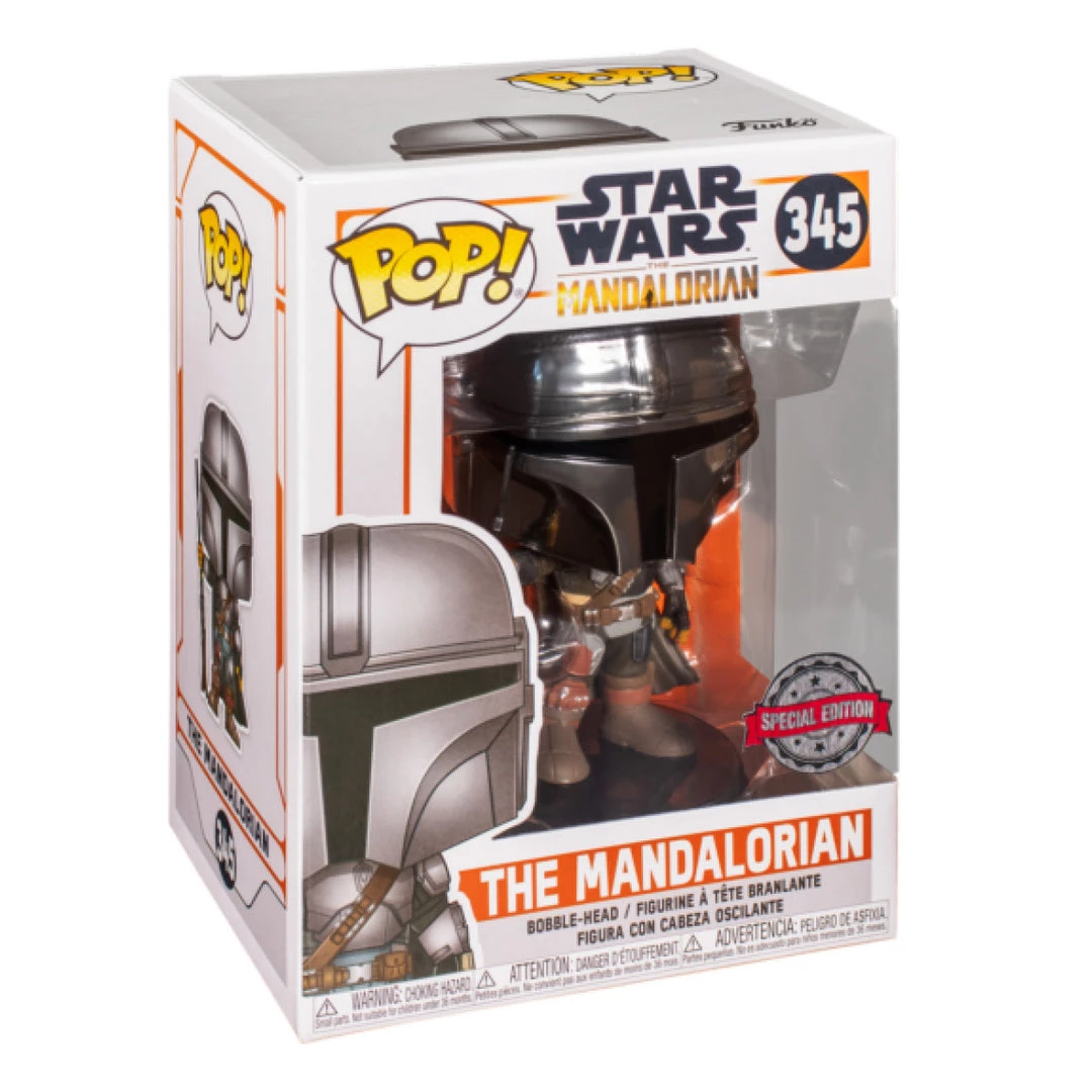 Gametraders Rouse Hill Pop Vinyls Star Wars: The Mandalorian - Mandalorian Chrome US Exclusive Pop! Vinyl 4 Gametraders Rouse Hill Pop Vinyls Star Wars: The Mandalorian - Mandalorian Chrome US Exclusive Pop! Vinyl