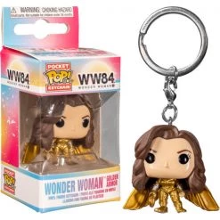 Gametraders Blacktown Wonder Woman: 1984 - Wonder Woman Gold No Helmet Pocket Pop! Keychain