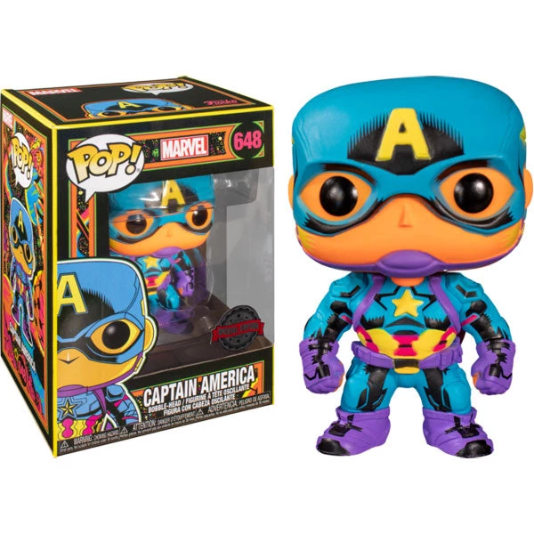 Gametraders Rouse Hill Captain America - Captain America Black Light US Exclusive Pop! Vinyl 5 Gametraders Rouse Hill Captain America - Captain America Black Light US Exclusive Pop! Vinyl