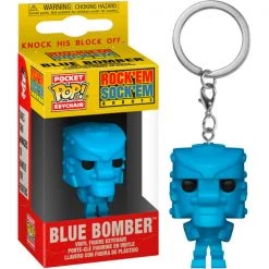 Gametraders Rouse Hill Mattel - Rock Em Sock Em Robot Blue Pocket Pop! Keychain