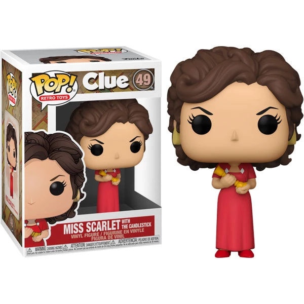 Gametraders Rouse Hill Clue - Miss Scarlet With Candlestick Pop! Vinyl 5 Gametraders Rouse Hill Clue - Miss Scarlet With Candlestick Pop! Vinyl