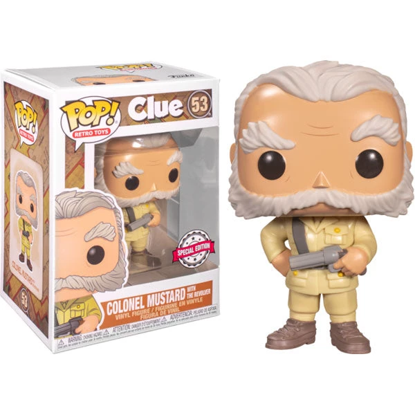 Gametraders Rouse Hill Pop Vinyls Clue - Colonel Mustard With Revolver US Exclusive Pop! Vinyl 5 Gametraders Rouse Hill Pop Vinyls Clue - Colonel Mustard With Revolver US Exclusive Pop! Vinyl