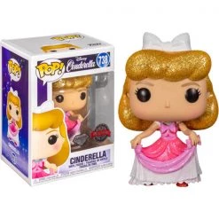 Gametraders Rouse Hill Pop Vinyls Cinderella - Cinderella Pink Dress Diamond Glitter US Exclusive Pop! Vinyl