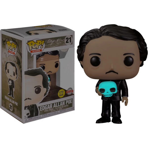 Gametraders Rouse Hill Pop Vinyls Icons - Edgar Allen Poe With Skull Glow US Exclusive Pop! Vinyl 5 Gametraders Rouse Hill Pop Vinyls Icons - Edgar Allen Poe With Skull Glow US Exclusive Pop! Vinyl