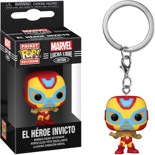 Gametraders Rouse Hill Iron Man - Luchadore Iron Man Pocket Pop! Keychain Pop Vinyls 3 Gametraders Rouse Hill Iron Man - Luchadore Iron Man Pocket Pop! Keychain Pop Vinyls