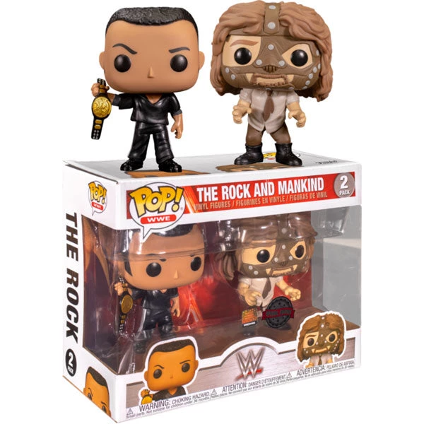 Gametraders Rouse Hill WWE - The Rock Vs Mankind US Exclusive Pop! Vinyl 2-pack Pop Vinyls 3 Gametraders Rouse Hill WWE - The Rock Vs Mankind US Exclusive Pop! Vinyl 2-pack Pop Vinyls