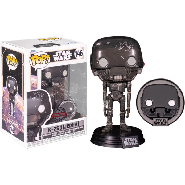 Gametraders Rouse Hill Pop Vinyls Star Wars: Across The Galaxy - K-2SO US Exclusive Pop! Vinyl With Pin 5 Gametraders Rouse Hill Pop Vinyls Star Wars: Across The Galaxy - K-2SO US Exclusive Pop! Vinyl With Pin