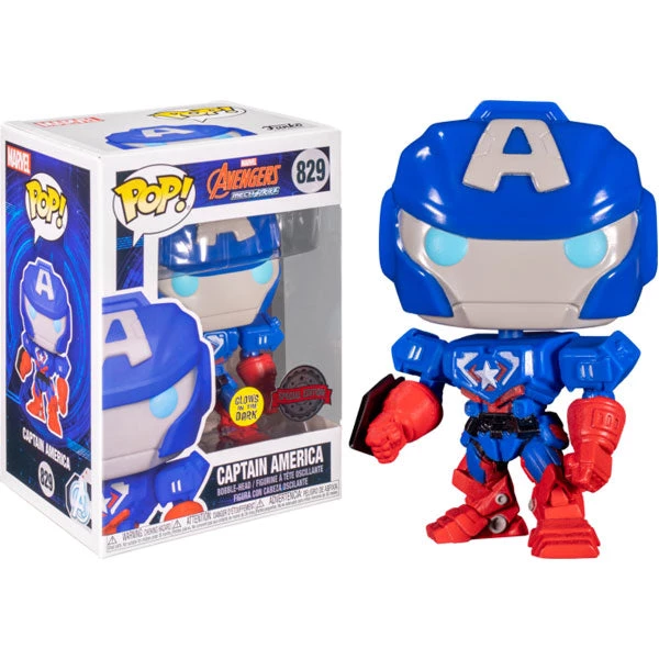 Gametraders Rouse Hill Pop Vinyls Captain America - Marvel Mech Glow US Exclusive Pop! Vinyl 6 Gametraders Rouse Hill Pop Vinyls Captain America - Marvel Mech Glow US Exclusive Pop! Vinyl